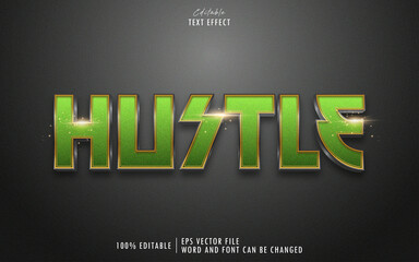 Hustle text effect  premium free download