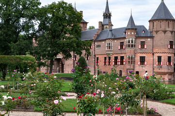 Castel estate with greenery, sky and open spaces in The Netherlands, Kastel De Haar