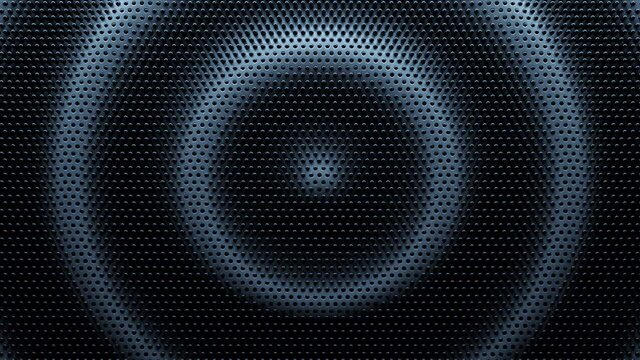 undulating abstract background with perforated metal structure