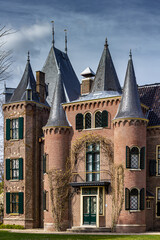 Castle estate in early spring in The Netherlands