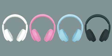 3d headset 3d illustration
