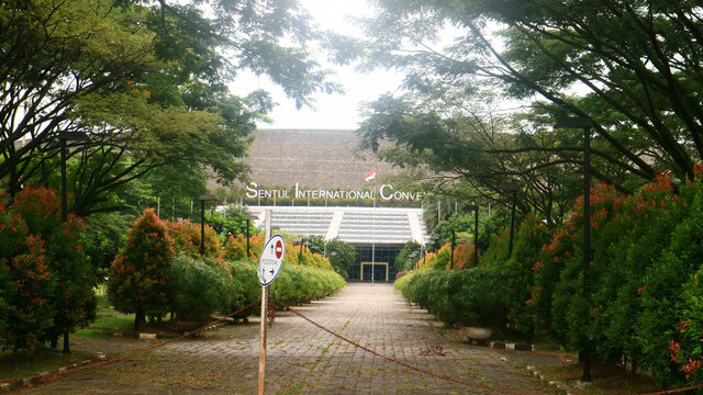 Bogor, Indonesia - December 4, 2021: Sentul International Convention Center or SICC in Sentul City. 