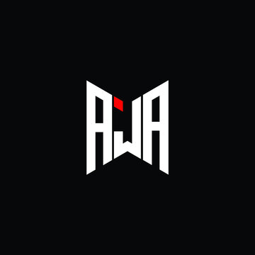 AJA letter logo creative design. AJA unique design
