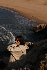 Fototapeta premium person on the beach