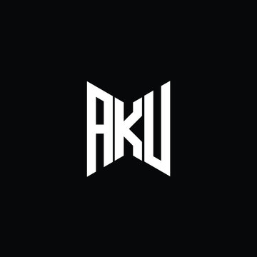 AKU letter logo creative design. AKU unique design
