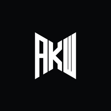 AKW letter logo creative design. AKW unique design
