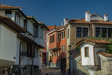 Fototapeta na wymiar Clear summer day in city of Plovdiv, Bulgaria