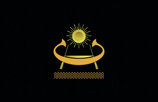 Egyptian Pharaoh sail Boat