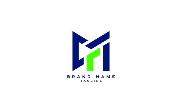 DFM, MFD, FDM, FMD, CMR, MRC, RCM, Abstract initial monogram letter alphabet logo design