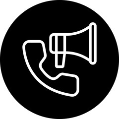 announcer glyph icon