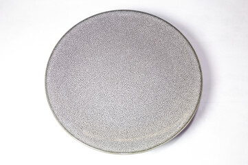 Ceramic plate with white background