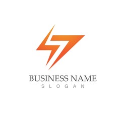 flash thunderbolt logo template