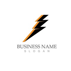 flash thunderbolt logo template