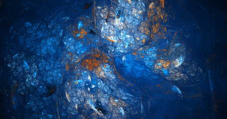 3d rendering abstract fractal light background. Fantasy light wallpaper. Digital fractal art. 