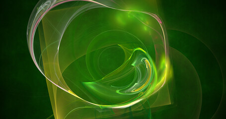 3d rendering abstract fractal light background. Fantasy light wallpaper. Digital fractal art.  © Katynn