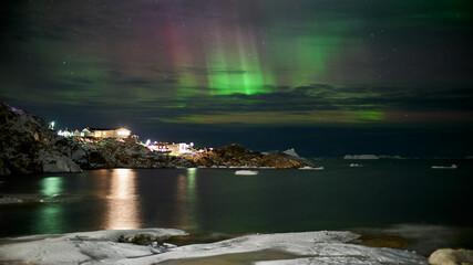 Fototapeta na wymiar Polarlicht Ilulissat