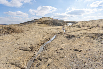 Mud Volcanoes (Vulcanii Noroiosi in romanian) National Reservation in Romania, Buzau county, Paclele Mici