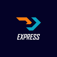 Logistic logo vector for company. Modern delivery service logo template design