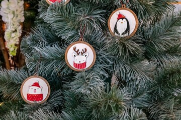 Christmas tree toys New Year
