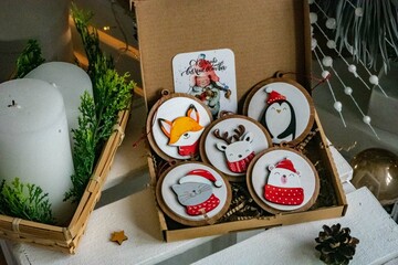 Christmas tree toys New Year
