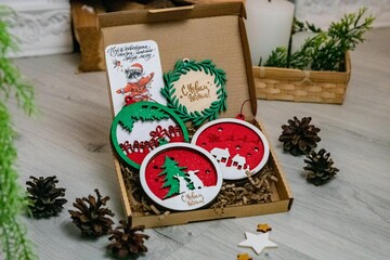 Christmas tree toys New Year
