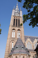 Tower of the Sint Vitus church in Hilversum in the Netherlands