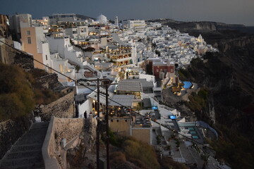 Thera at night (Santorini)