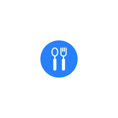 fork and spoon icon sign