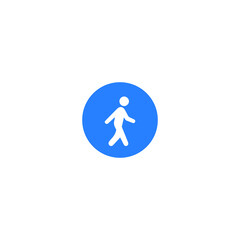 walking person icon sign