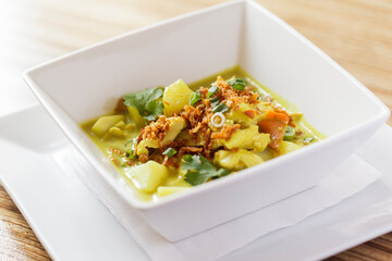 Thai yellow chicken curry