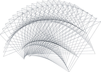 Black lines background, geometric dynamic pattern, vector modern design texture.