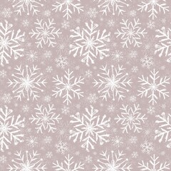 seamless pattern with snowflakes