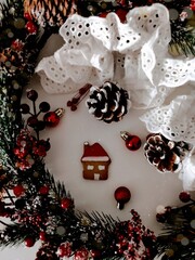 christmas gingerbread house - obrazy, fototapety, plakaty