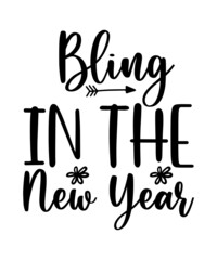 New Years Svg Bundle, Happy New Year Svg Bundle, Bundle Dxf Png Eps Pdf, New Year's Eve Quote, Happy New Years