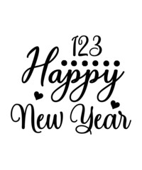 New Years Svg Bundle, Happy New Year Svg Bundle, Bundle Dxf Png Eps Pdf, New Year's Eve Quote, Happy New Years