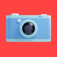camera icon 3d illustration