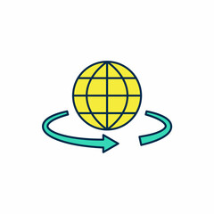 Filled outline 3d modeling icon isolated on white background. Augmented reality or virtual reality. Vector