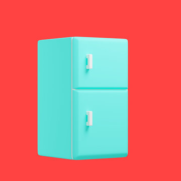 Fridge 3d Illustration