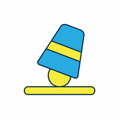 Filled outline Game thimbles icon isolated on white background. Ball and glass. Chance and fortune concept. Vector