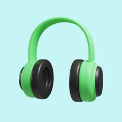 headphones 3d illustration
