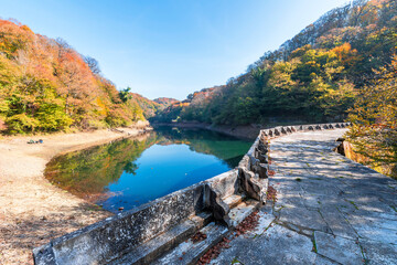 Ayvat Bendi view in Belgrad Forest in Istanbul 