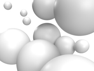 3D-Illustration 3D Spheres - threedimensional spheres, globes