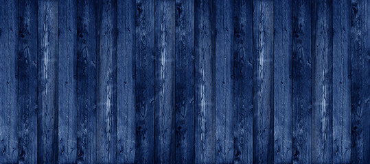 Background of navy blue wooden planks board texture.