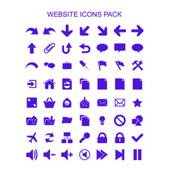 set of icons for web design