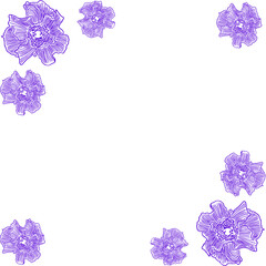 
Lilac floral vector frame