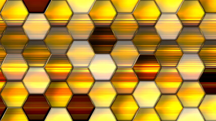 glass hexagon. art web pattern.  beautiful colorful background