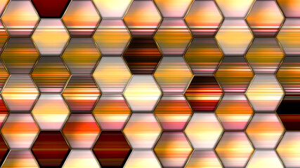 glass hexagon. art web pattern.  beautiful colorful background