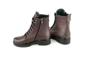 women's boots isolated on white background.