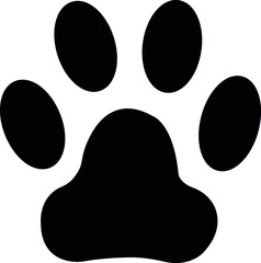 camping and outdoor icons footprint and pawprint