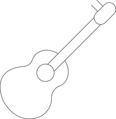 camping and outdoor icons guitar and music